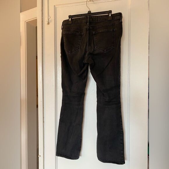 Old Navy Mid-Rise Kicker Boot Cut Black Jeans Size 10 - Picture 3 of 7